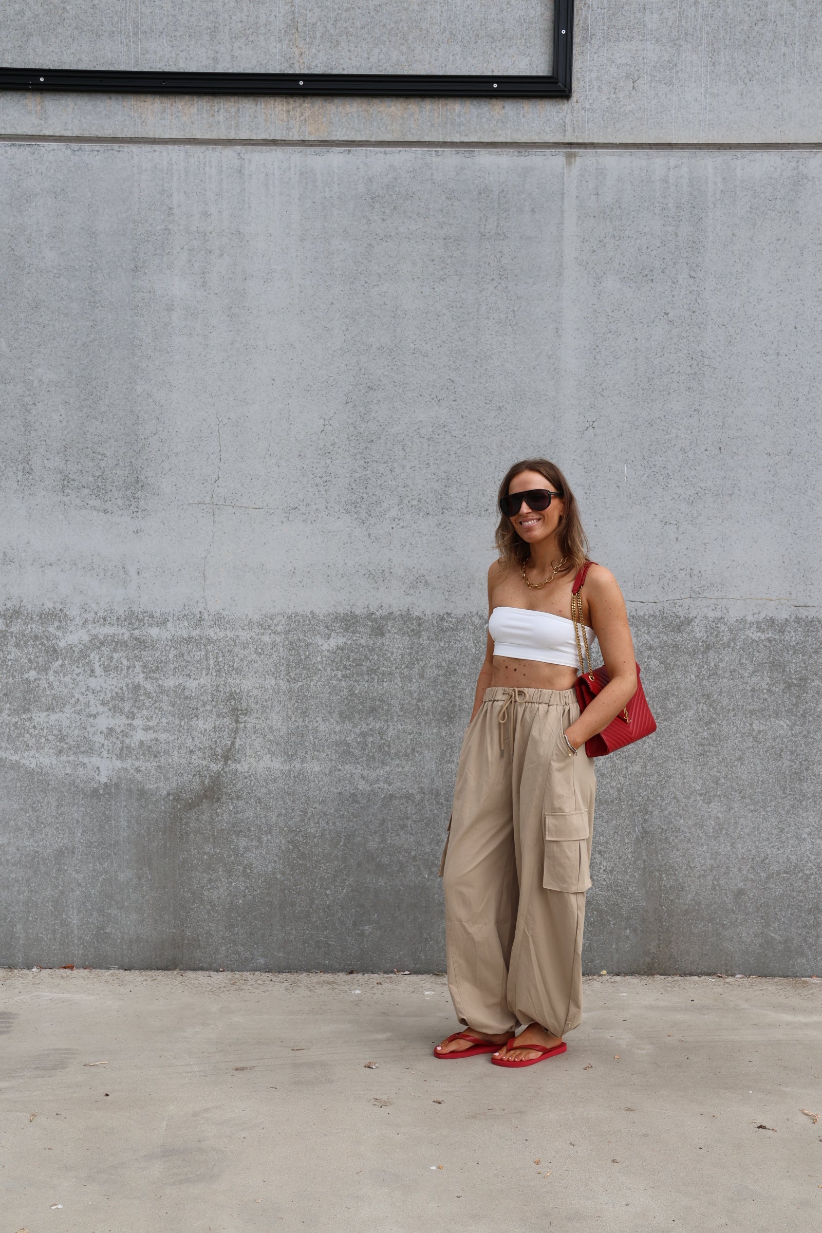 Leia bandeau stretch top wit
