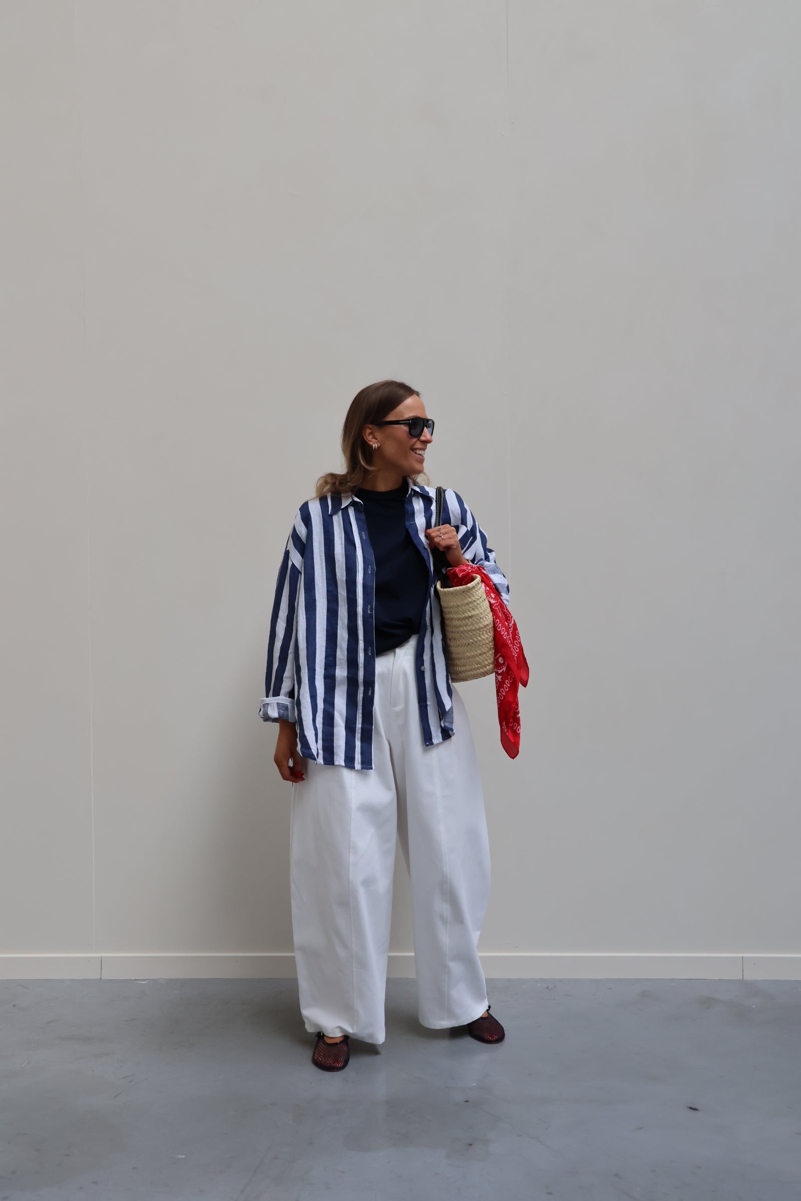 Otille balloon broek wit