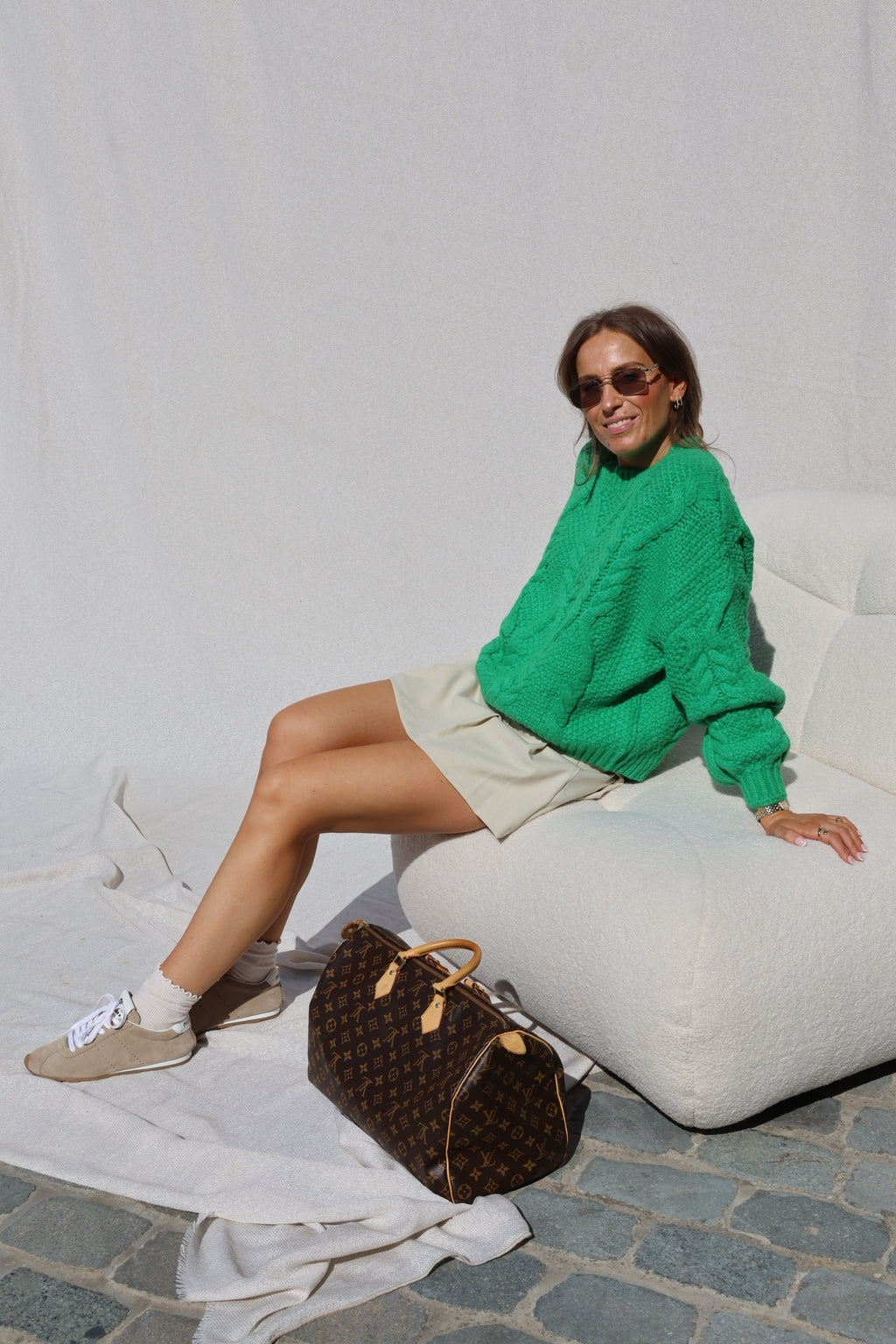 Joanne cable knit groen