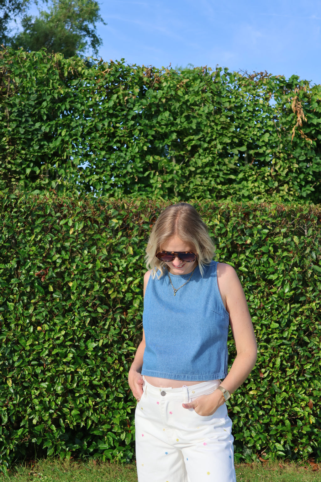 Ida denim top