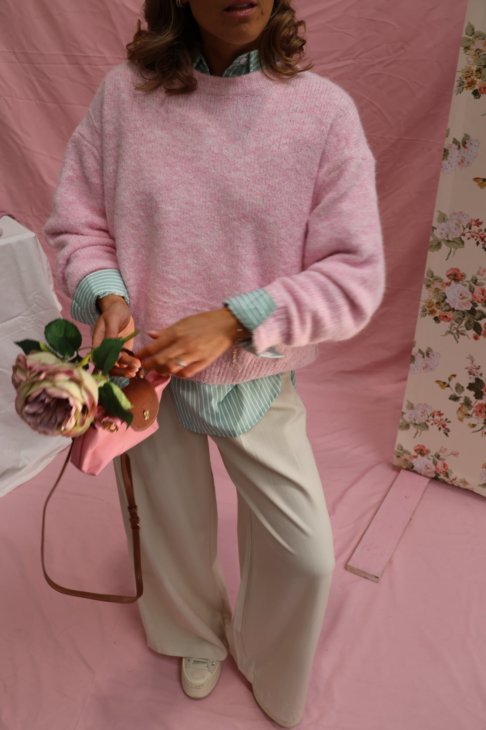 Alfie knit zachtroze