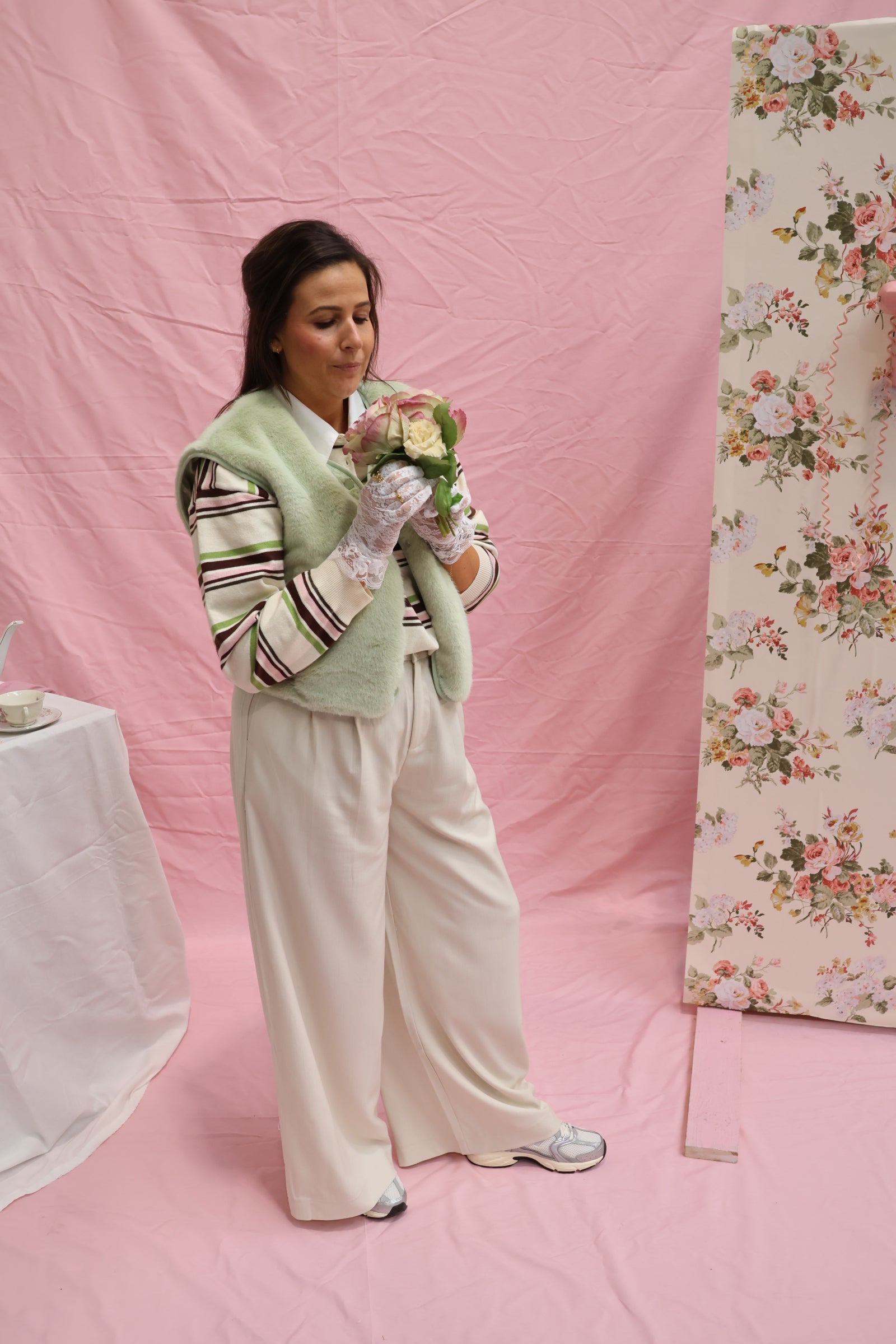 Penelope polo roze/groen