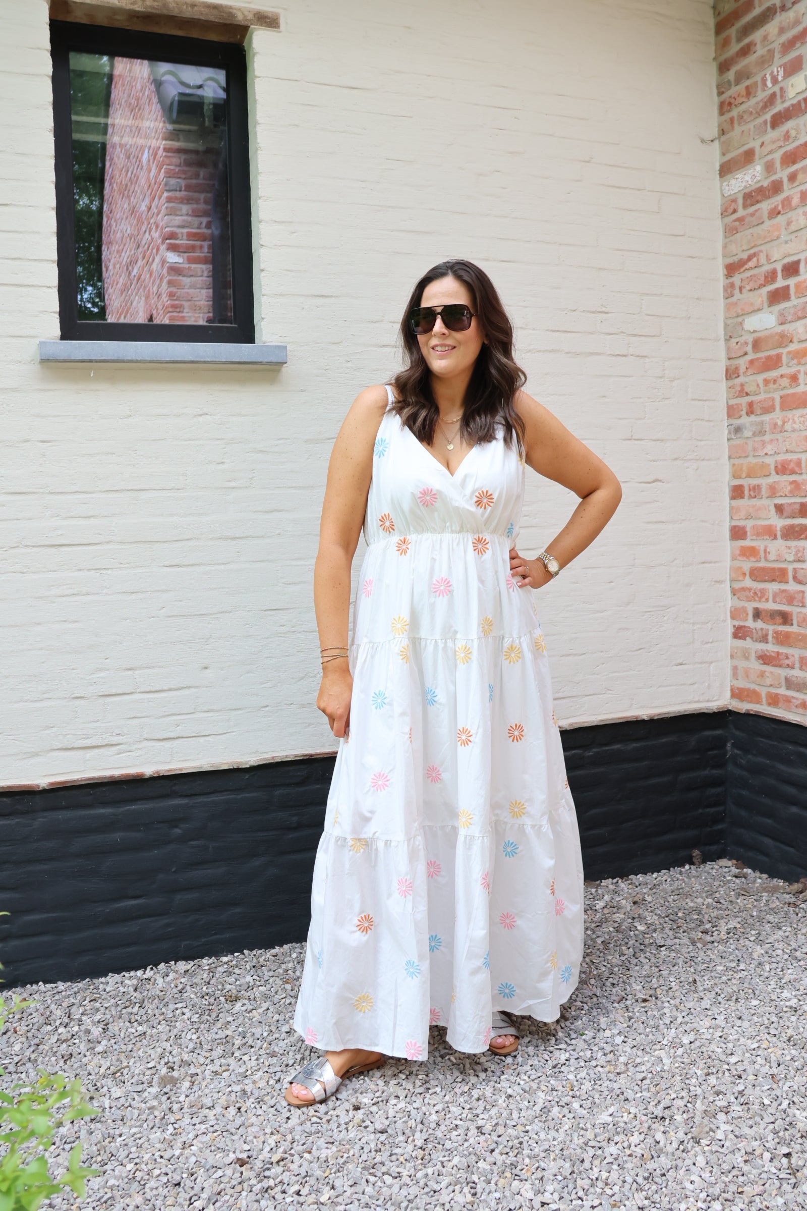 Zita maxi jurk met bloemen