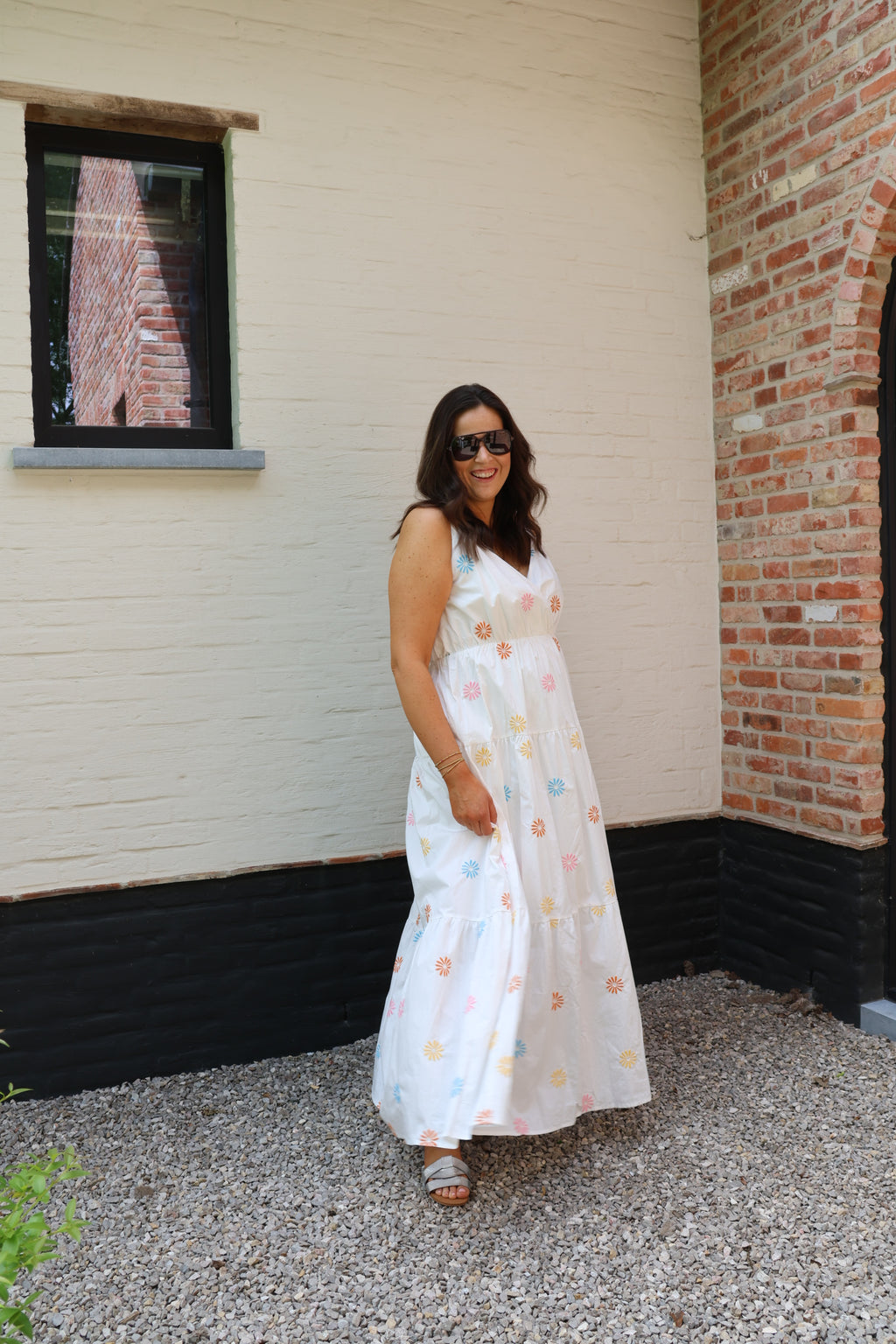 Zita maxi jurk met bloemen