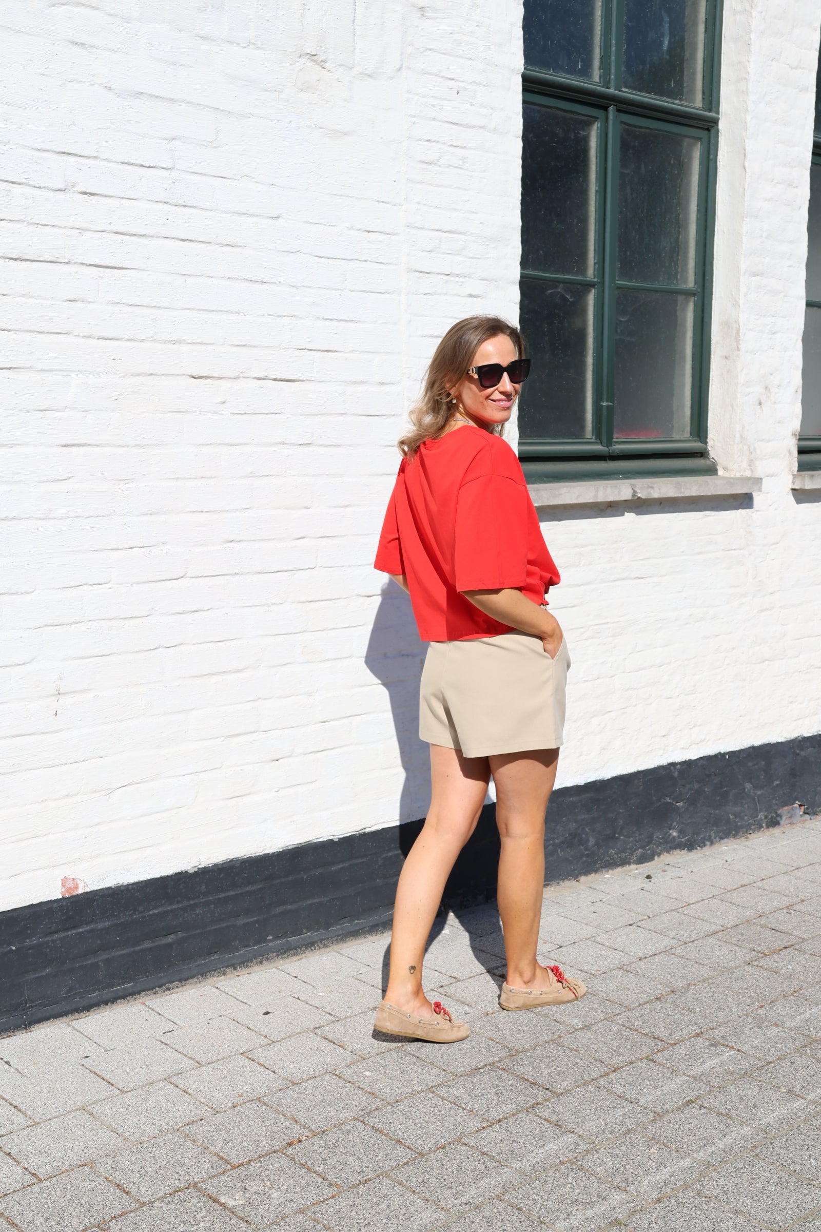 Romy short taupe