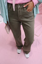 Edith straight kaki jeans