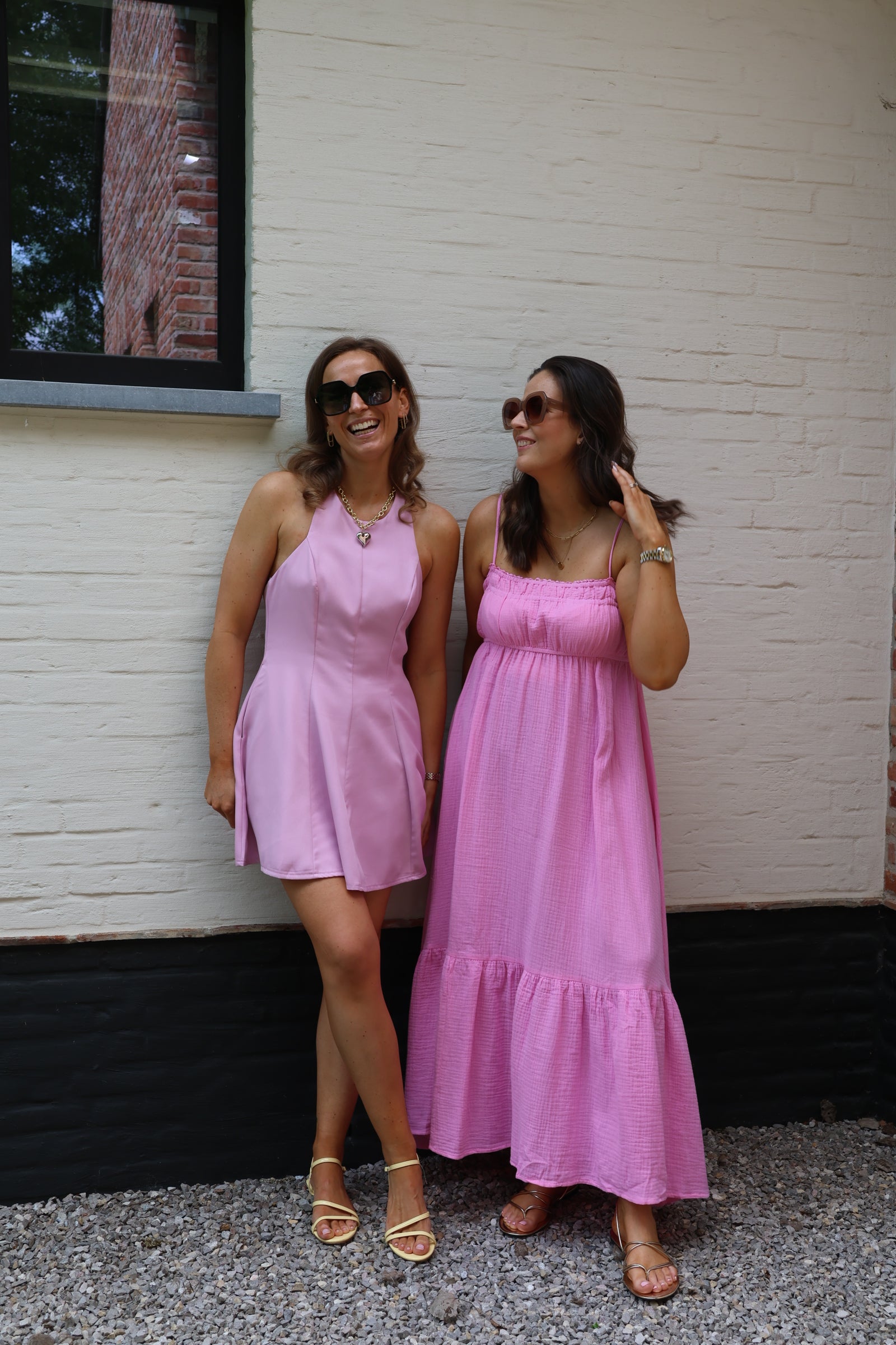 Lizzy mini halterjurk roze