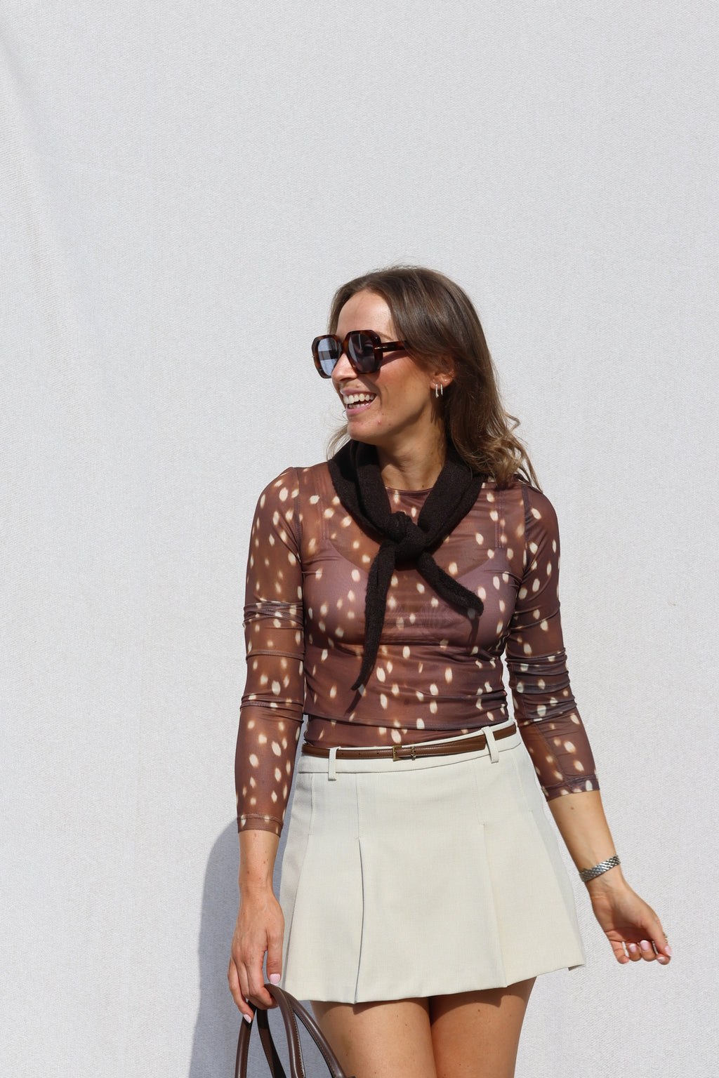 Monica mesh top bambi