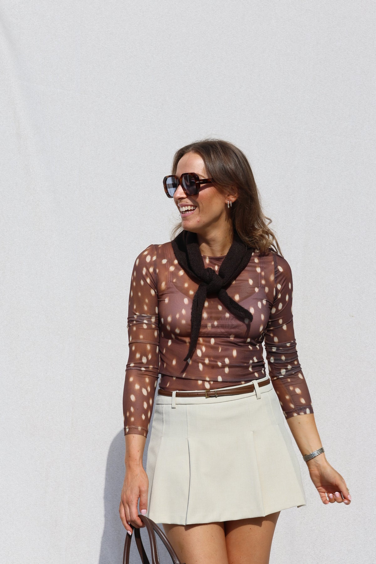 Monica mesh top bambi