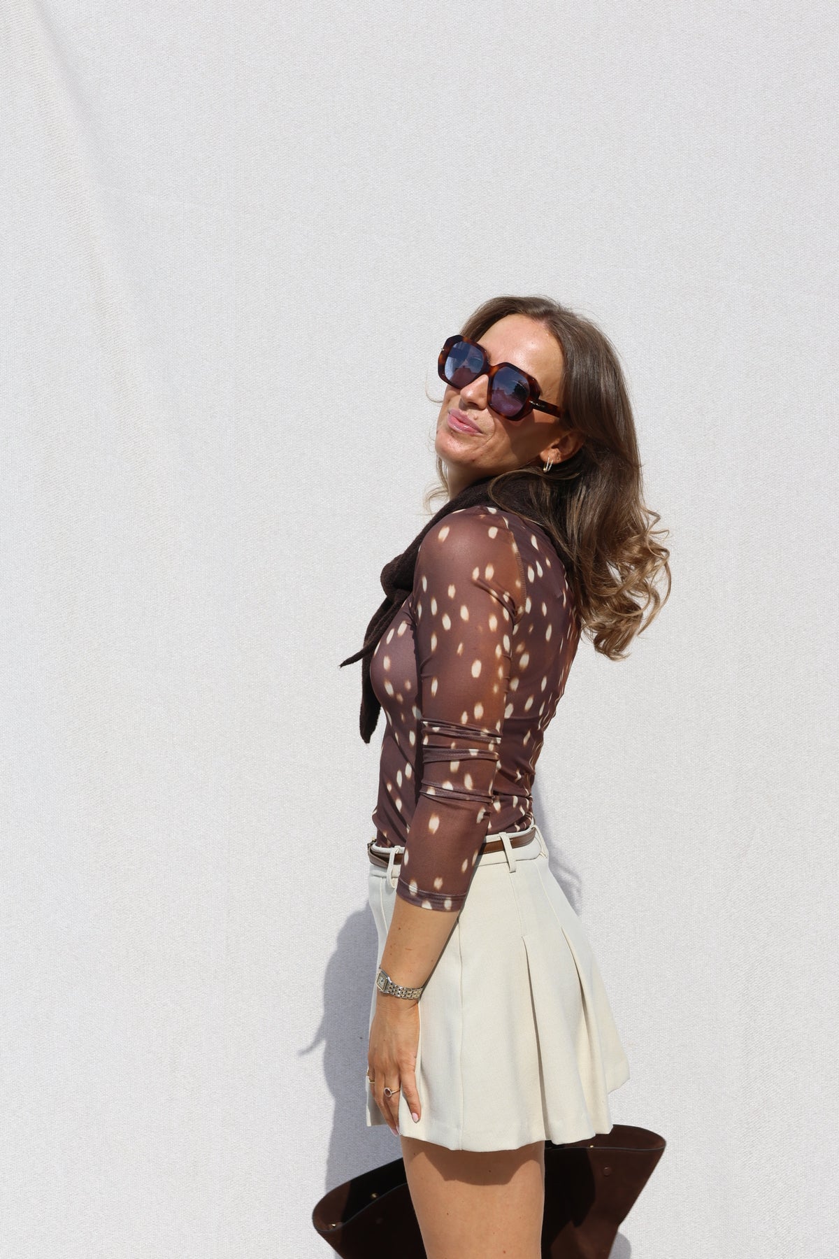Monica mesh top bambi