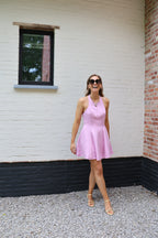 Lizzy mini halterjurk roze