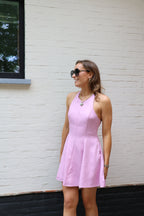 Lizzy mini halterjurk roze