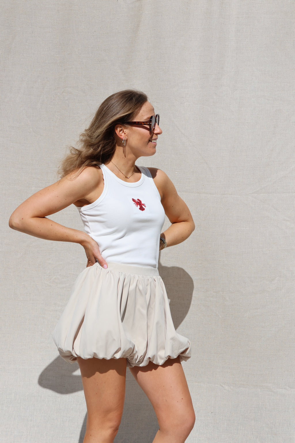 Demi short beige
