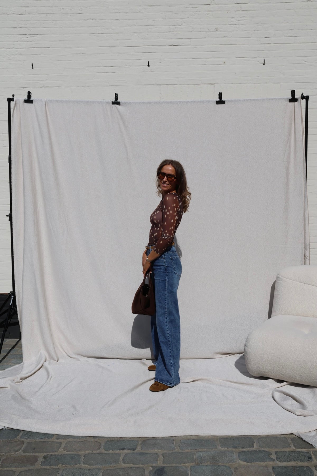 Jolie wide leg jeans dark denim