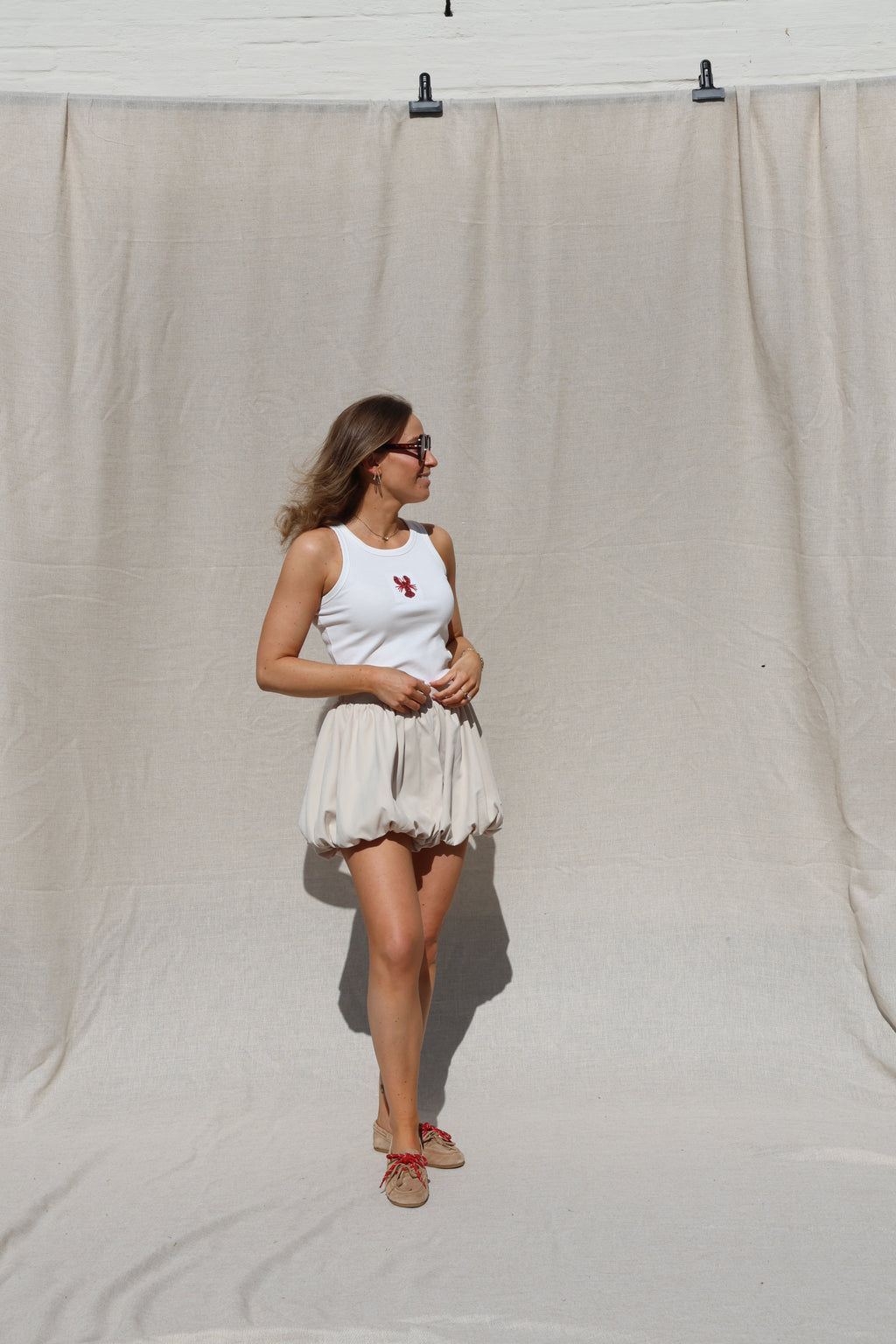 Demi short beige