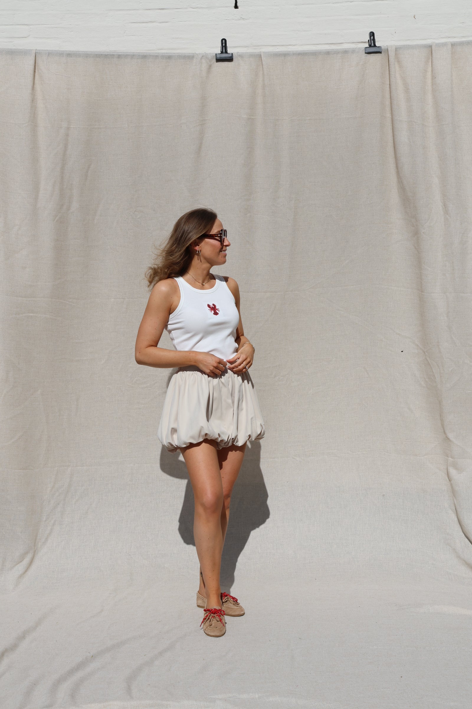 Demi short beige