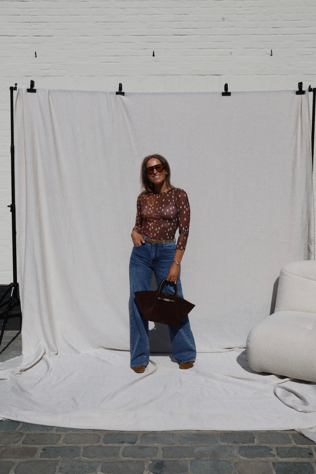 Monica mesh top bambi