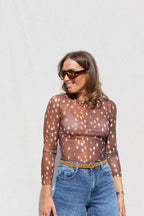 Monica mesh top bambi