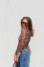 Monica mesh top bambi