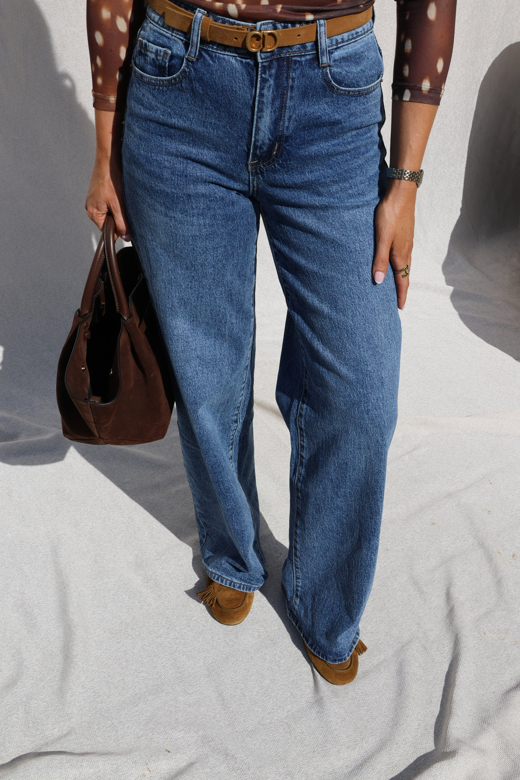 Jolie wide leg jeans dark denim
