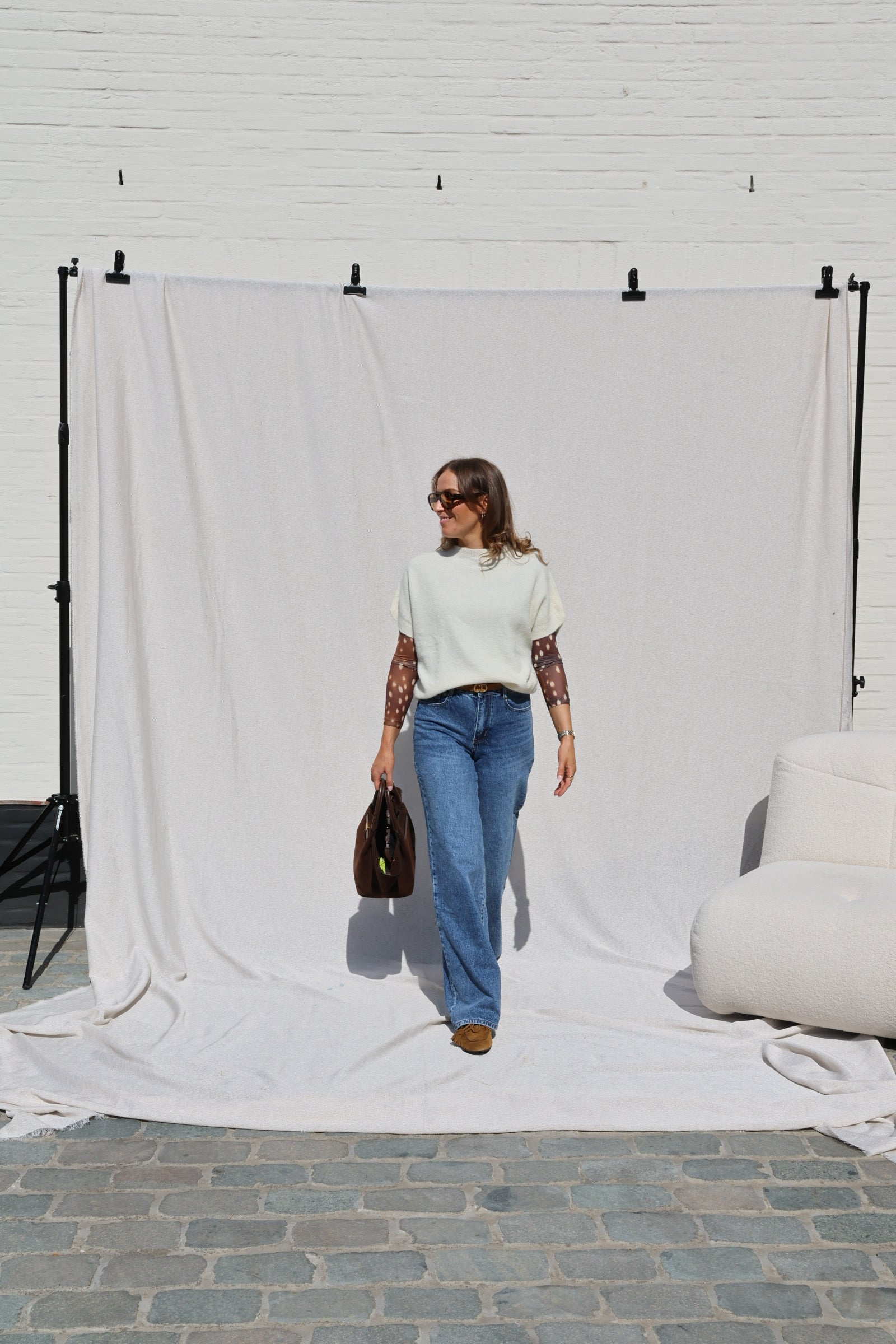 Jolie wide leg jeans dark denim