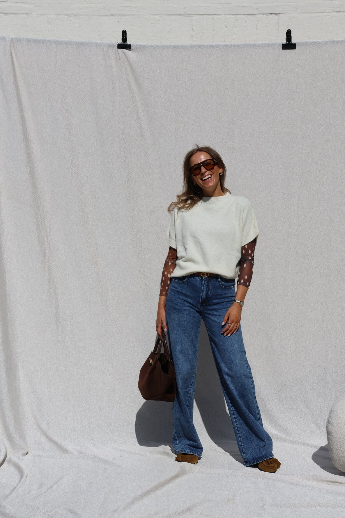 Jolie wide leg jeans dark denim