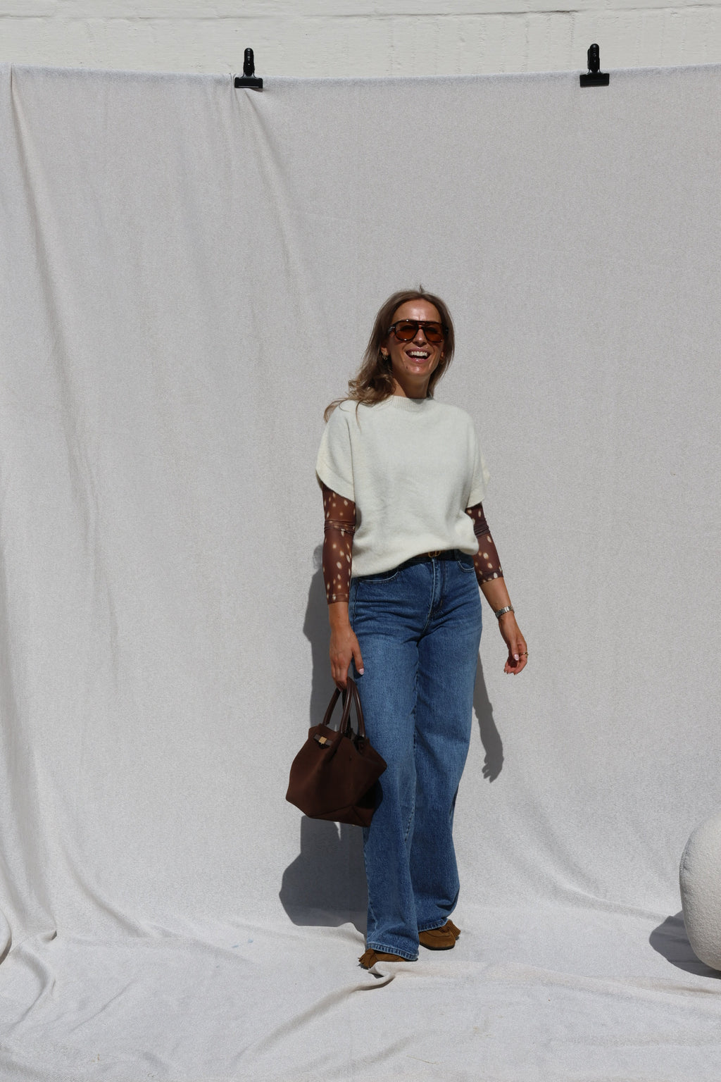Monica mesh top bambi