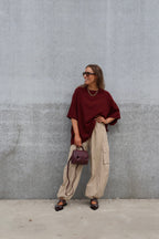 Lena cargo trousers beige