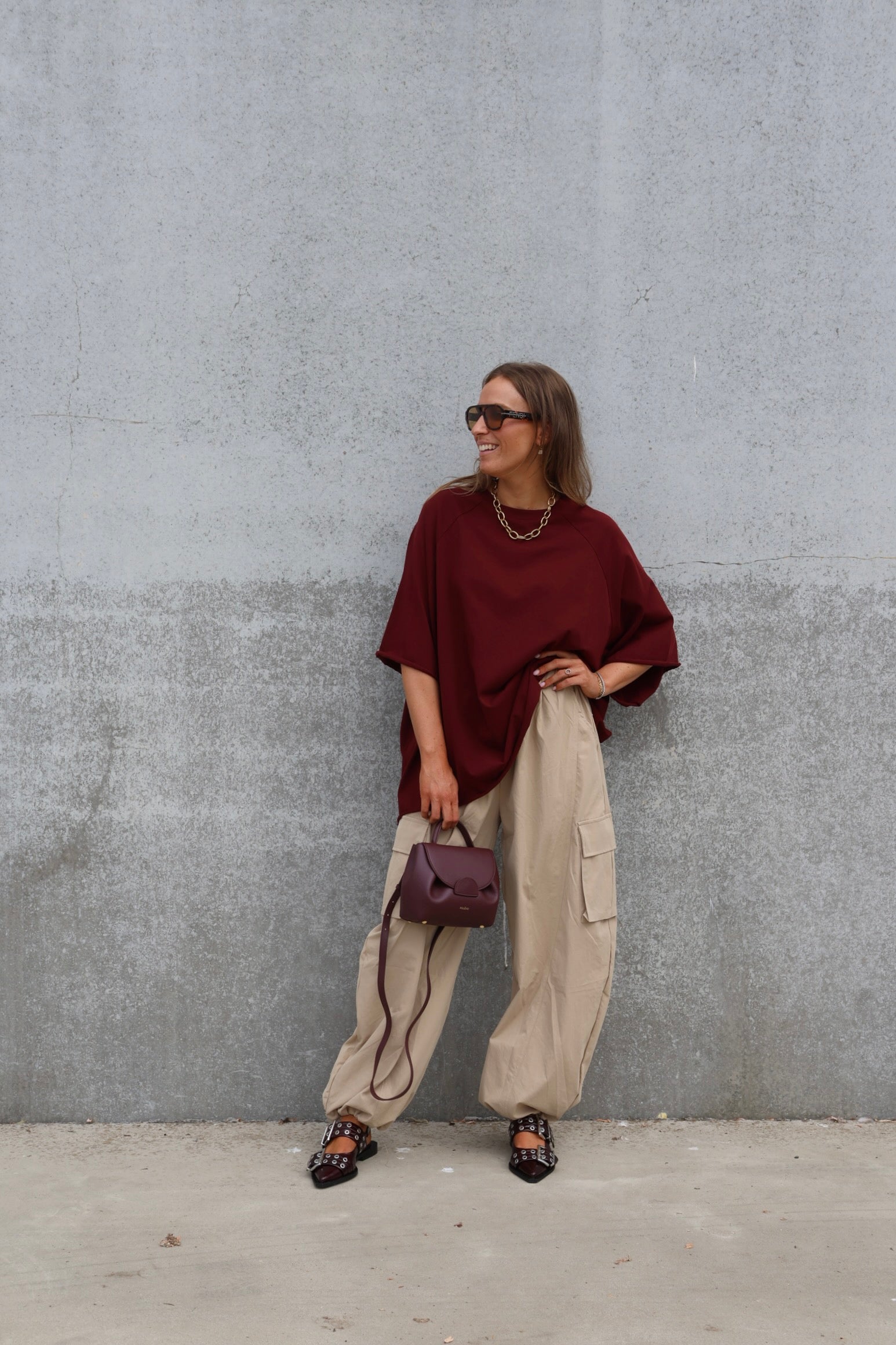 Lena cargo trousers beige