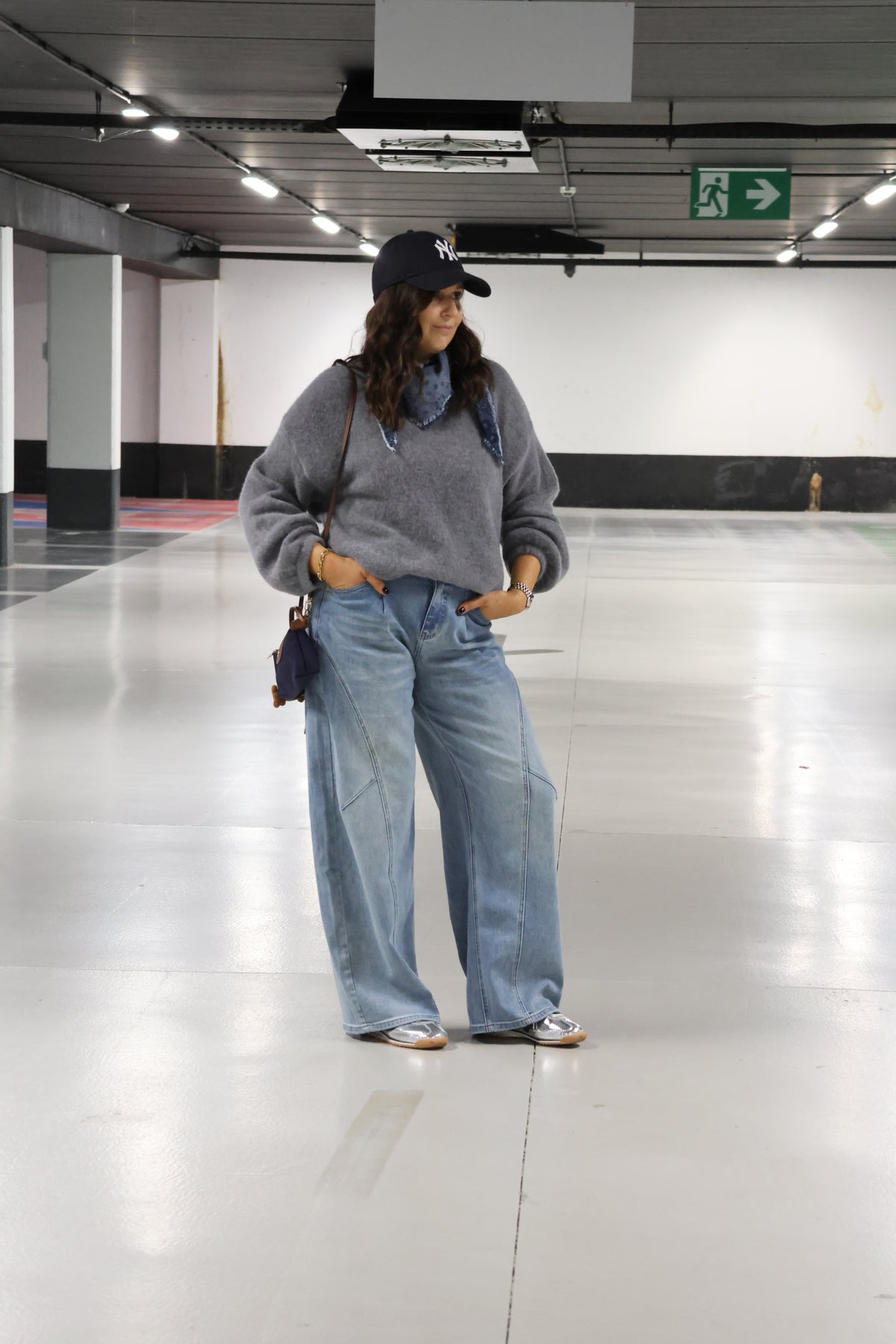 Farah balloon jeans light denim