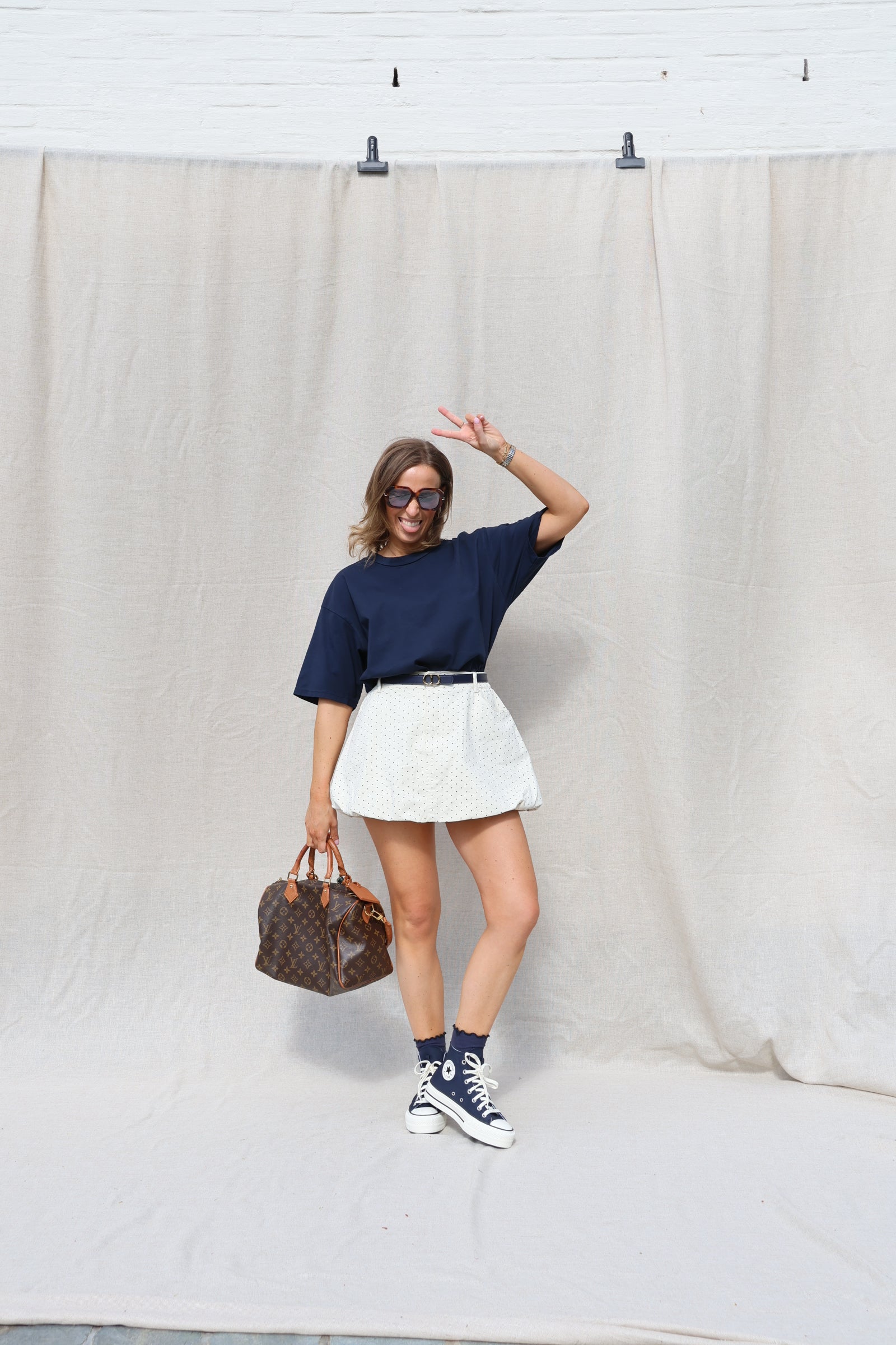 Boxy T-shirt marine