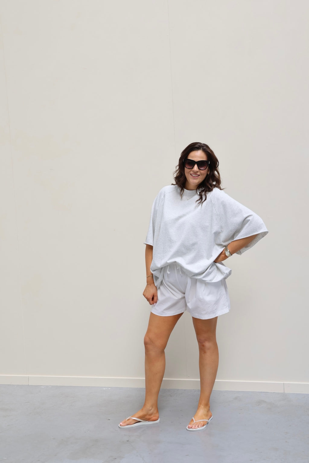 Gulia oversized T-shirt grijs