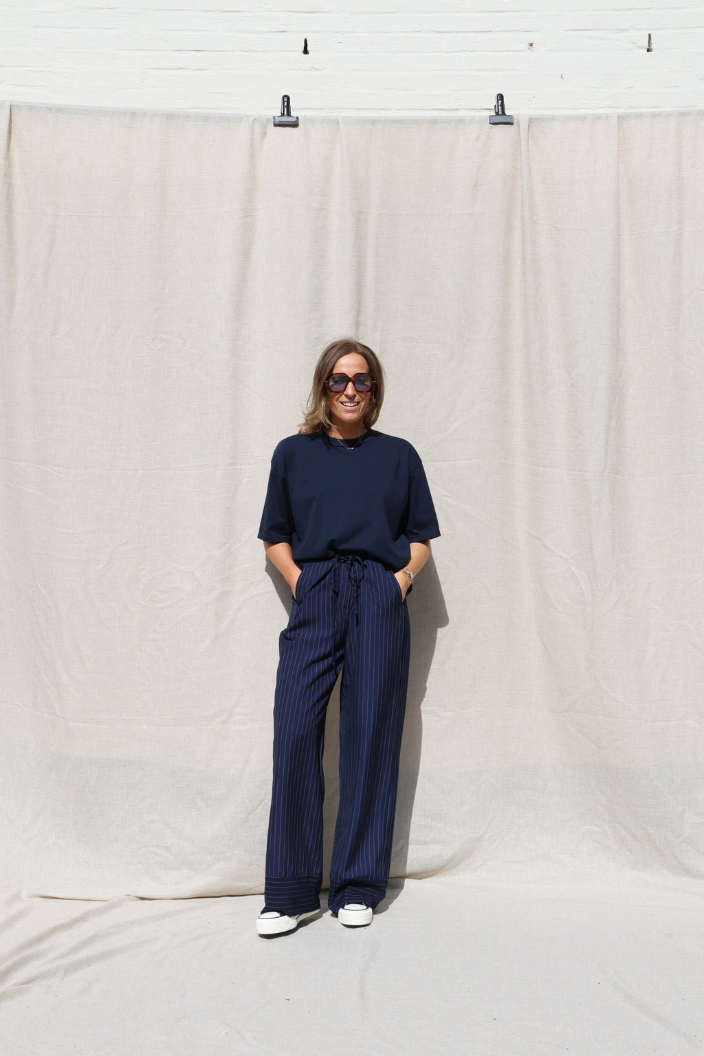 Boxy T-shirt marine