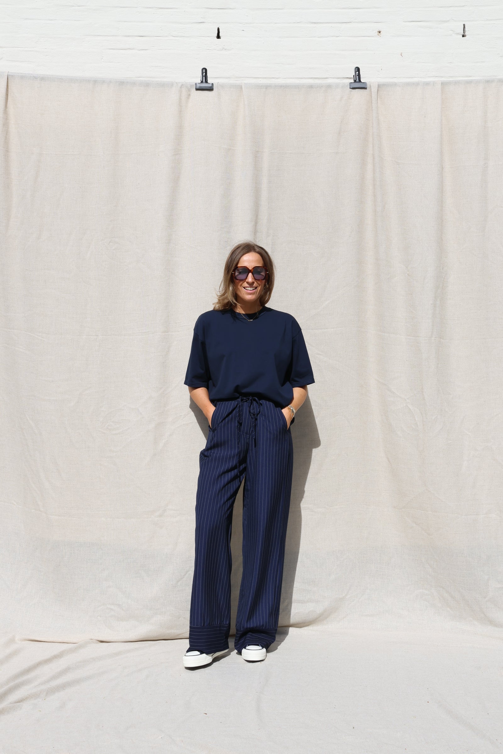 Boxy T-shirt marine