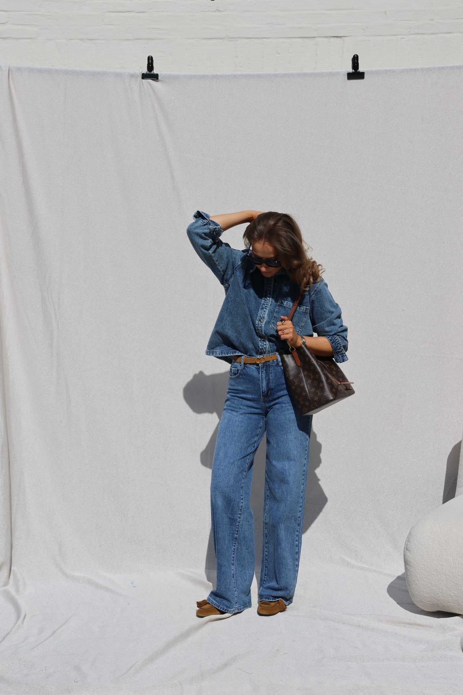 Jolie wide leg jeans dark denim