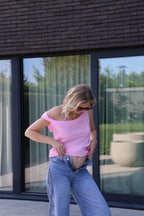 Sara top met detailmouw
