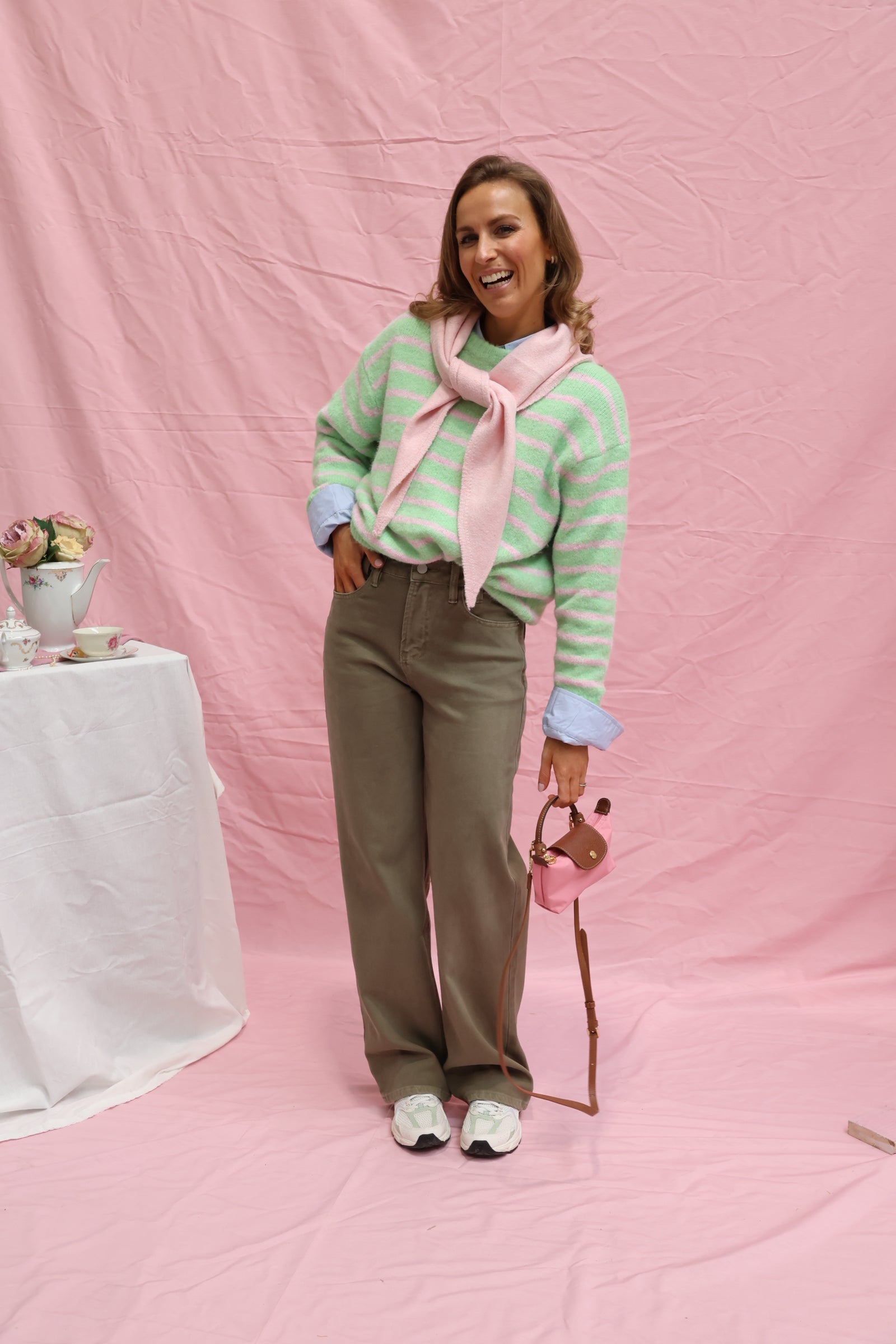 Edith straight kaki jeans