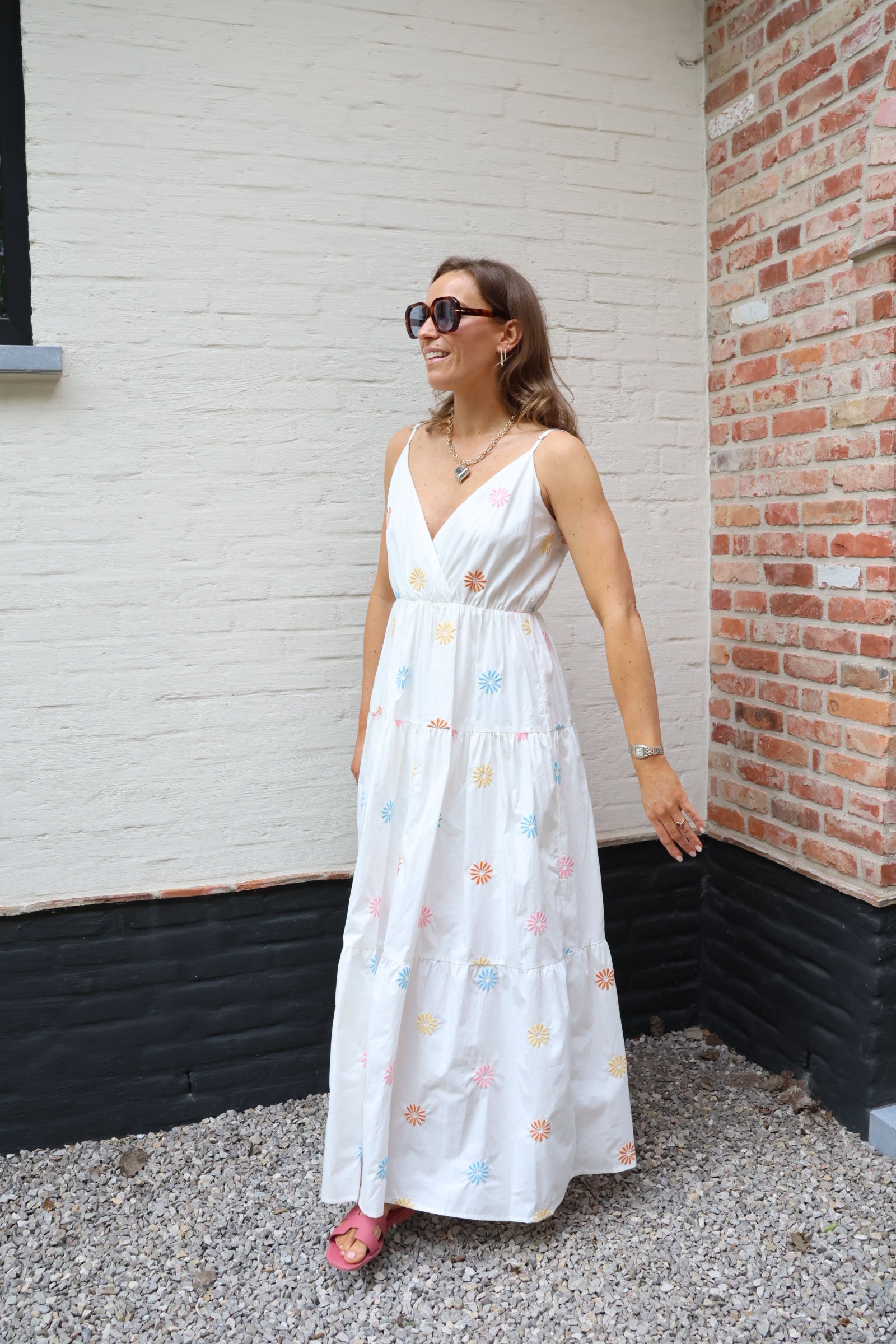 Zita maxi jurk met bloemen