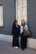 Lune pantalon met detail marine