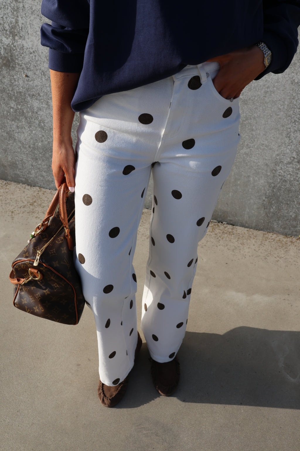 Taube polka dot jeans