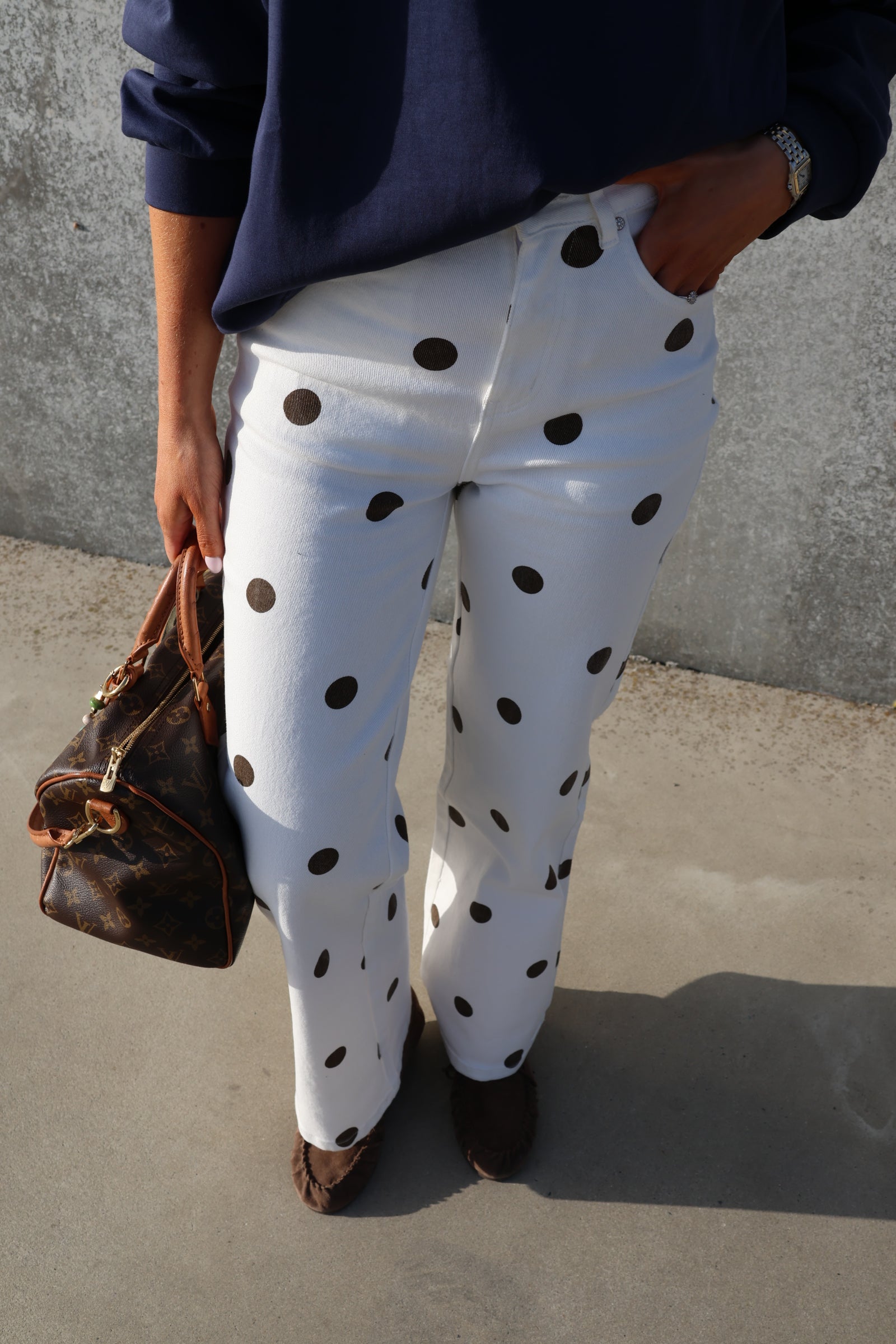Taube polka dot jeans