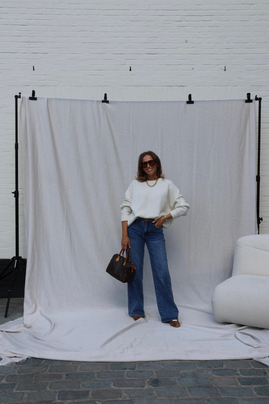 Jolie wide leg jeans dark denim