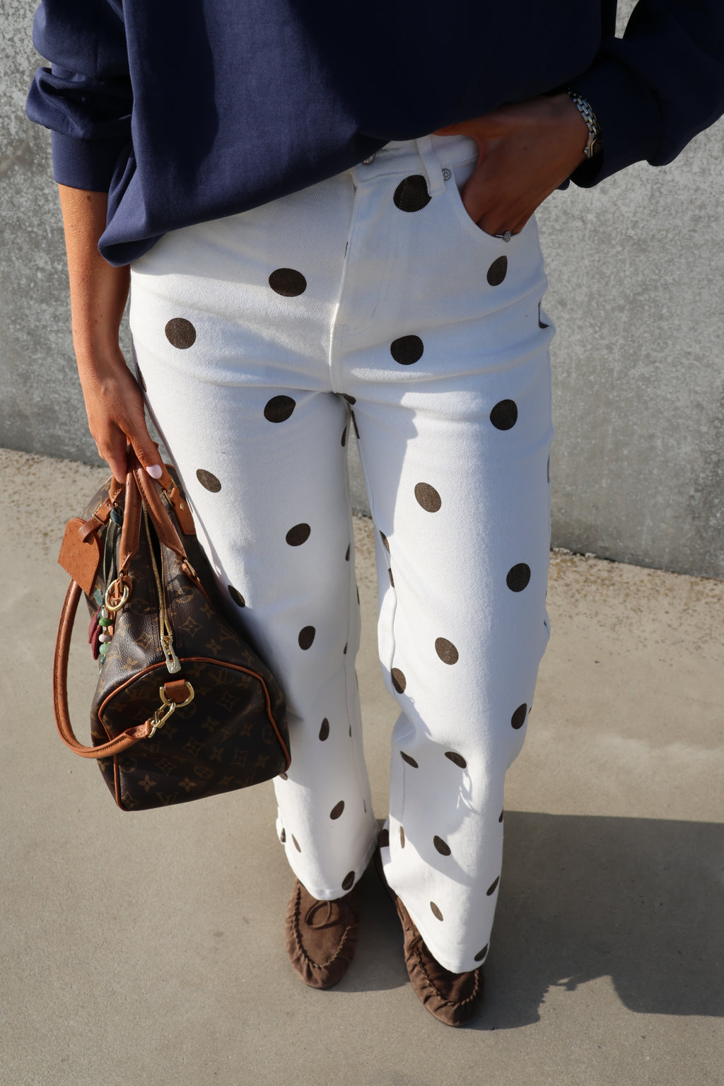 Taube polka dot jeans
