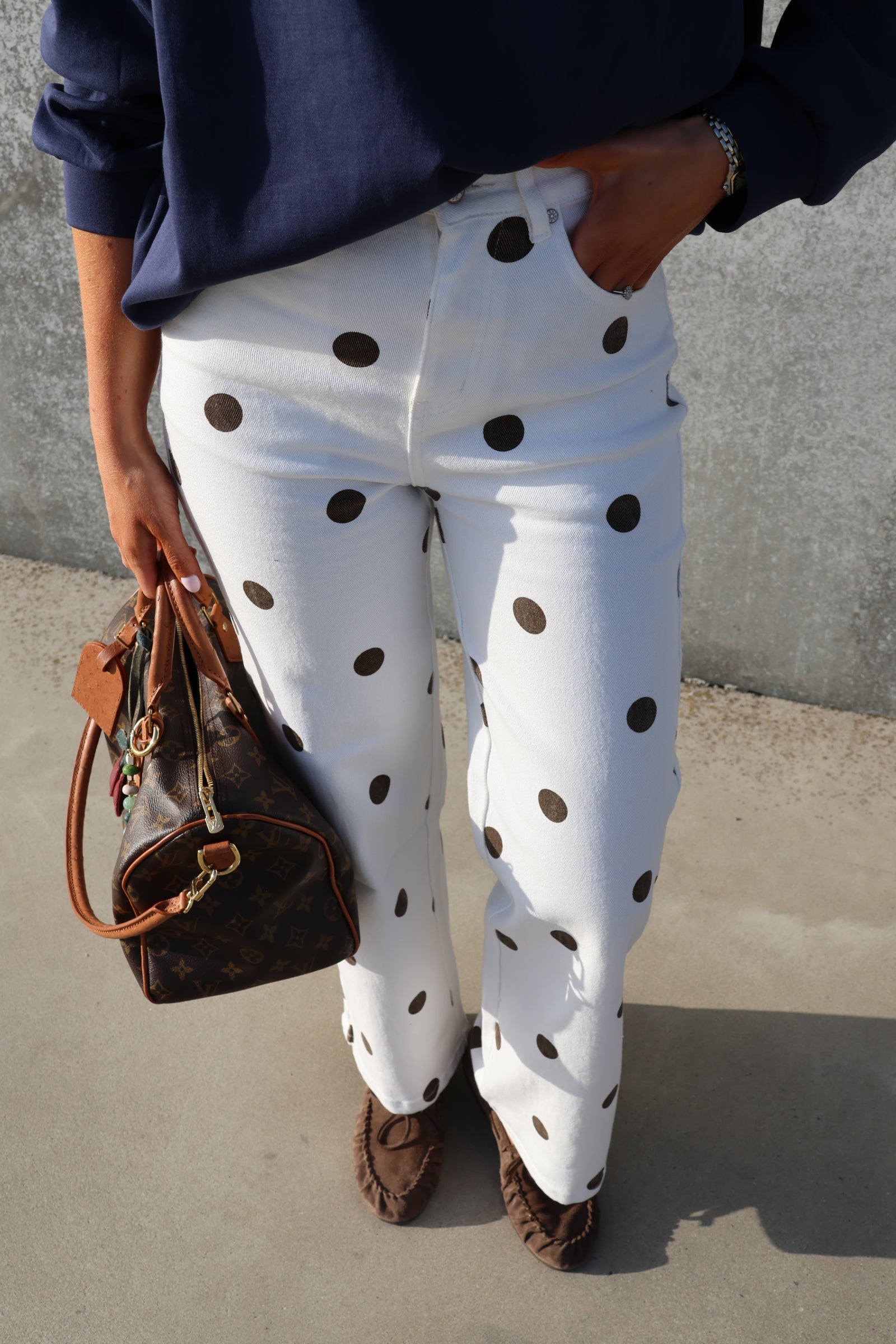 Taube polka dot jeans