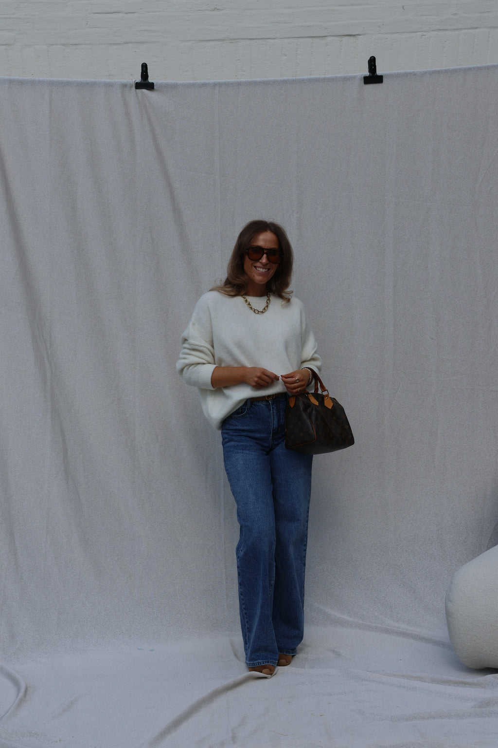 Jolie wide leg jeans dark denim