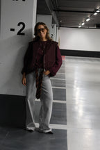 Nele wide leg jeans lichtgrijs - extra long