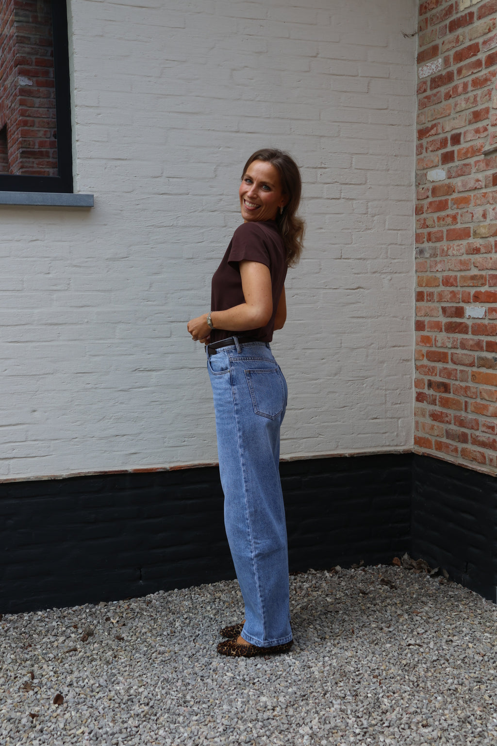 Marie musthave T-shirt bruin