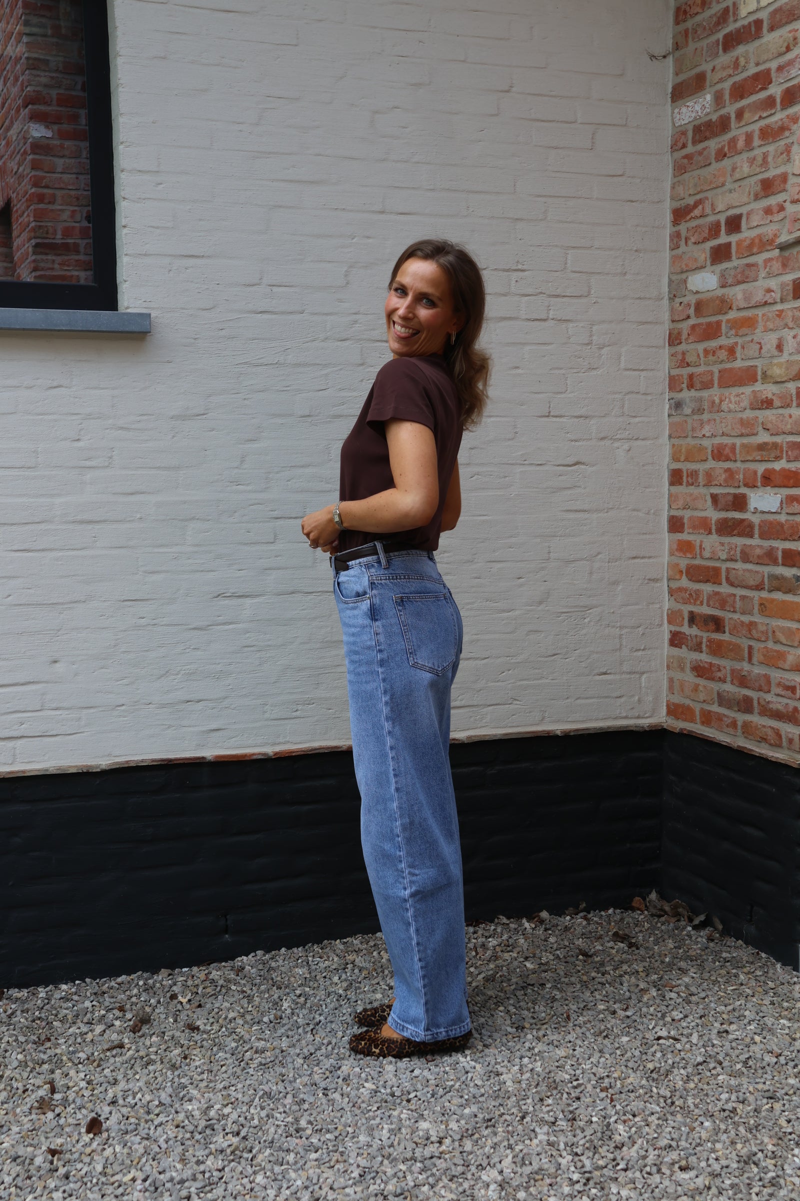 Marie musthave T-shirt bruin