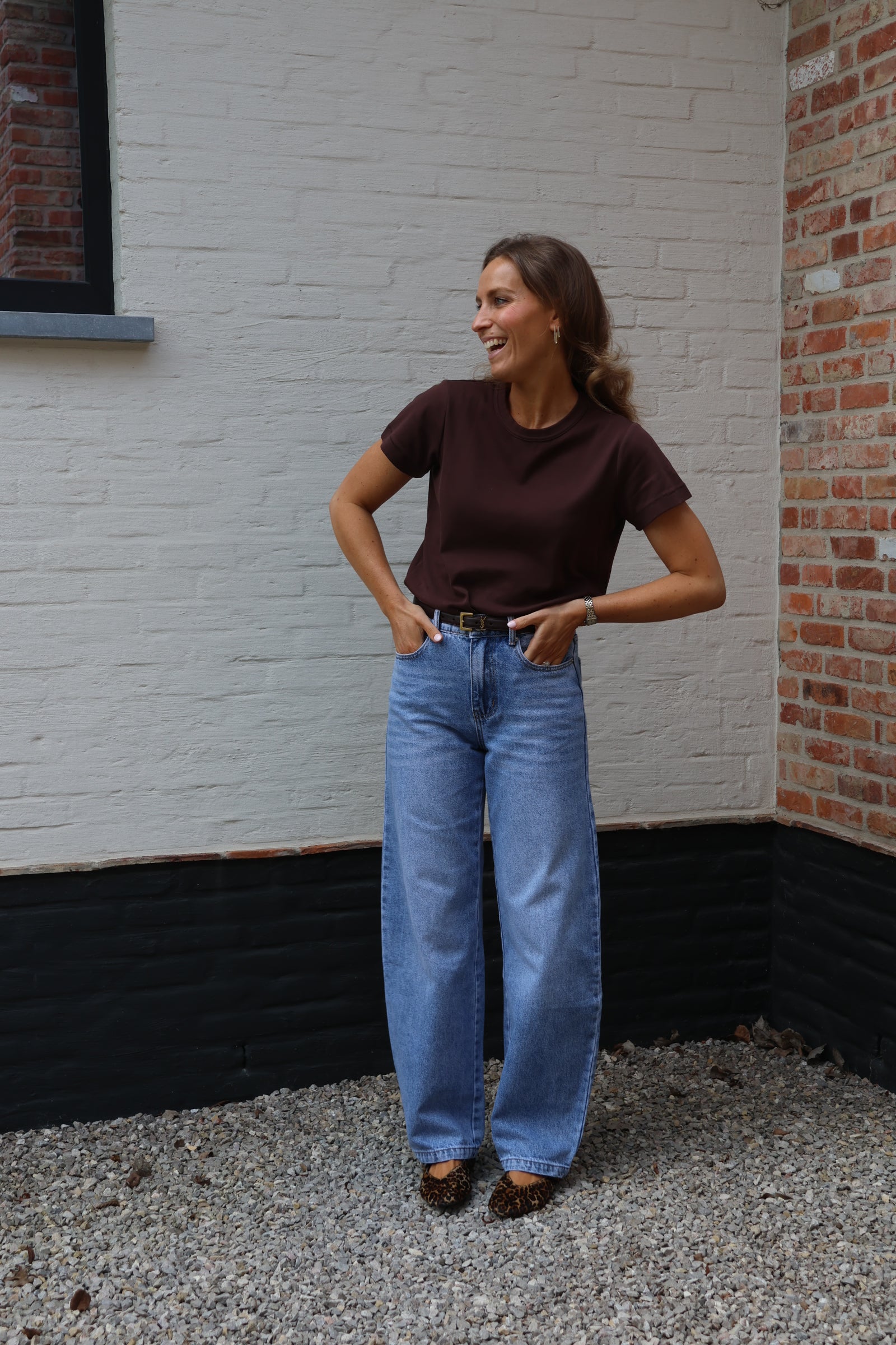 Marie musthave T-shirt bruin