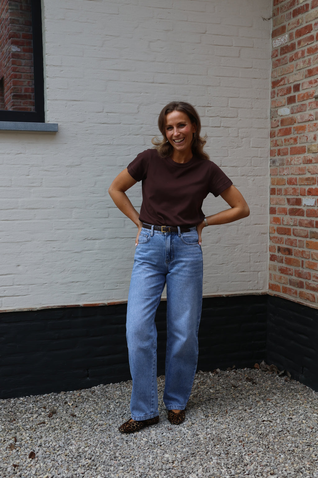 Marie musthave T-shirt bruin